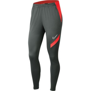 Spodnie damskie nike academy pro knit szaro-czerwone bv6934 067