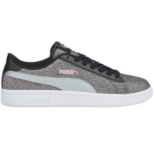 Buty dla dzieci puma smash v2 glitz glam srebrne 367377 26