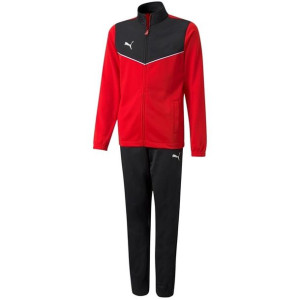 Dres dla dzieci puma individualrise tracksuit jr czerwono-czarny 657535 01