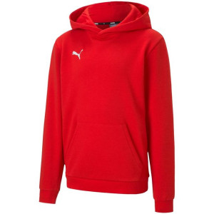 Bluza dla dzieci puma teamgoal 23 casuals hoody jr czerwona 656711 01