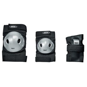 Ochraniacze na łyżworolki roces extra three pack czarno-szare 301366 01
