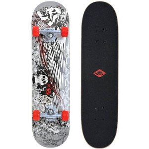 Deskorolka schildkrot kicker 31 phantom szaro-czerwona 510601