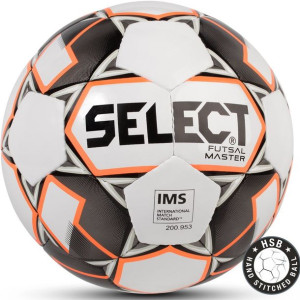 Piłka nożna select futsal master ims 2018 hala biało-pomarańczowo-czarna 14