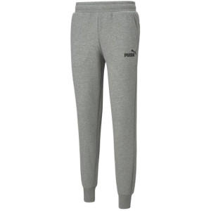 Spodnie męskie puma ess logo pants fl jasnoszare 586714 03