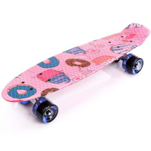 Deskorolka meteor multikolor candy różowa 22600