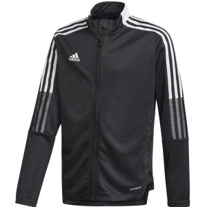 Bluza dla dzieci adidas tiro 21 track jacket youth czarna gm7314