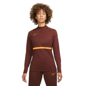 Bluza damska nike dri-fit academy 21 drill top brązowa cv2653 273