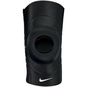 Ściągacz na kolano nike pro open patella czarny n1000675010