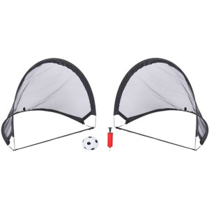 Zestaw 2 bramek do piłki nożnej pop up + akcesoria 120x86x86cm dunlop 10099