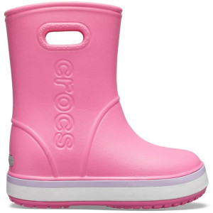 Kalosze dla dzieci crocs crocband rain boot kids różowe 205827 6qm