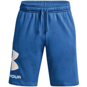 Spodenki męskie under armour rival flc big logo shorts niebieskie 1357118 4