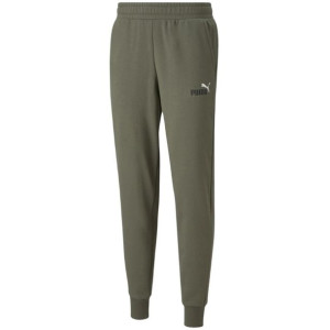 Spodnie męskie puma ess+ 2 col logo pants zielone 586767 44