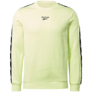 Bluza męska reebok training essentials tape crew zielona gu9966