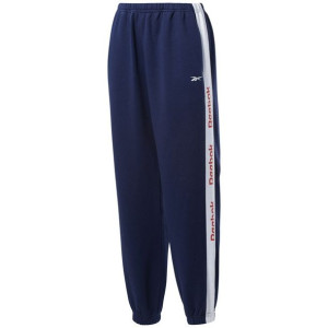 Spodnie damskie reebok te linear logo granatowe fu2252