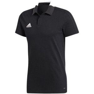 Koszulka męska adidas condivo 18 cotton polo czarna bq6565