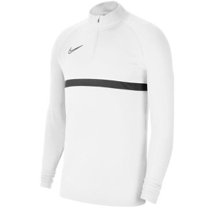 Bluza dla dzieci nike df academy 21 dril top biała cw6112 100