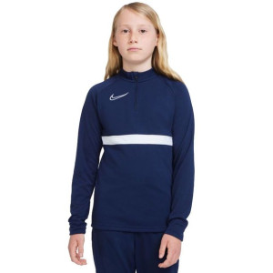 Bluza dla dzieci nike academy 21 dril top granatowa cw6112 451