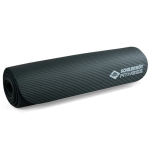 Mata do ćwiczeń schildkrot fitness mat czarna 180x61x1 cm 960060