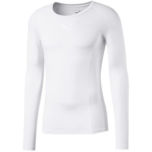 Koszulka męska puma liga baselayer tee ls biała 655920 04