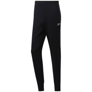 Spodnie męskie reebok te linear logo ft j czarne fp9130