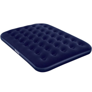 Materac welurowy dwuosobowy bestway 191x137x22 cm granatowy 67002 6225