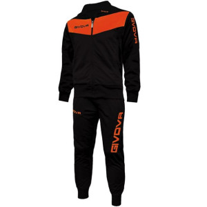 Dres givova tuta visa fluo czarno-pomarańczowy tr018f 1028