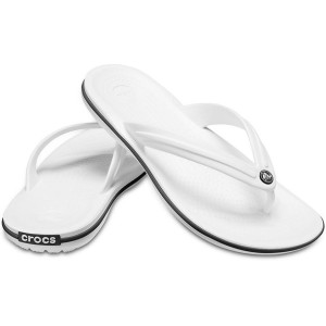 Klapki crocs crocband flip białe 11033 100