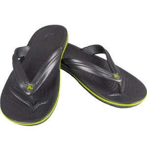 Klapki crocs crocband flip grafitowo-zielone 11033 0a1