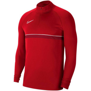 Bluza dla dzieci nike dri-fit academy 21 drill top czerwona cw6112 657