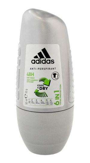 Adidas for Men Cool & Dry Dezodorant roll-on 6w1 50ml