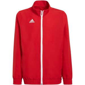 Bluza dla dzieci adidas entrada 22 presentation jacket czerwona h57540
