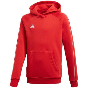 Bluza dla dzieci adidas core 18 hoody junior czerwona cv3431
