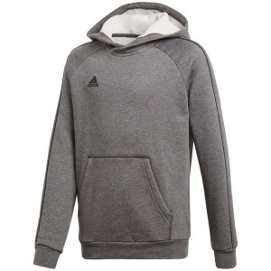 Bluza dla dzieci adidas core 18 hoody junior szara cv3429