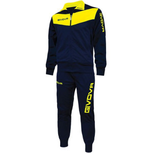 Dres givova tuta visa granatowo-żółty tr018 0407