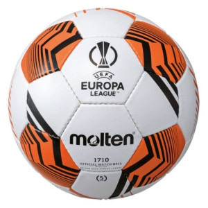 Piłka nożna molten uefa europa league biało-pomarańczowa f5u1710-12