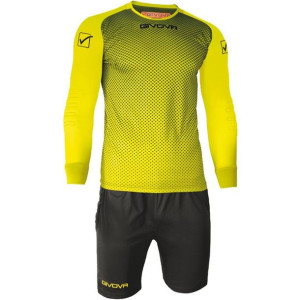 Komplet bramkarski givova kit manchester fluo żółto-czarny kitp008 1910