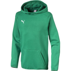 Bluza dla dzieci puma liga casuals hoody junior zielona 655636 05