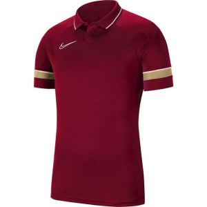Koszulka dla dzieci nike dri-fit academy 21 polo ss bordowa cw6106 677