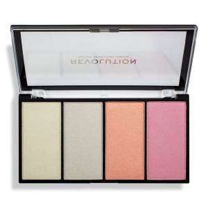 Makeup Revolution Paleta rozświetlaczy Reloaded Lustre Lights Cool 4x5g