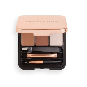 Makeup Revolution Zestaw do modelowania brwi Brow Sculpt Kit Brown