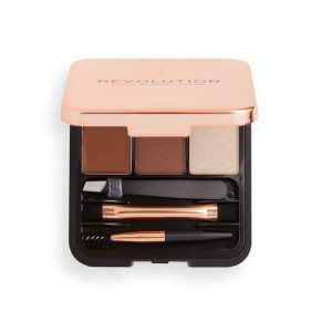 Makeup Revolution Zestaw do modelowania brwi Brow Sculpt Kit Medium Brown