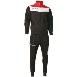 Dres givova tuta campo czarno-czerwony tr024 1012