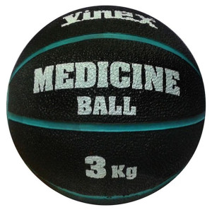 Piłka lekarska vinex vmb-l001p 3 kg czarna
