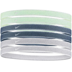 Opaski na głowę nike swoosh sport headbands 6 szt. miętowe, niebieskie, sza