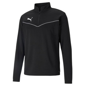 Bluza męska puma teamrise 1 4 zip top czarna 657394 03