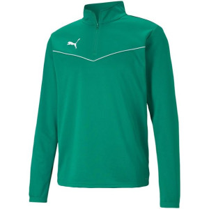 Bluza męska puma teamrise 1 4 zip top pepper gre zielona 657394 05