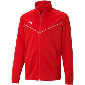 Bluza dla dzieci puma teamrise training poly jacket jr czerwona 657393 01