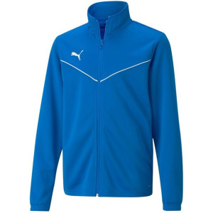 Bluza dla dzieci puma teamrise training poly jacket jr niebieska 657393 02