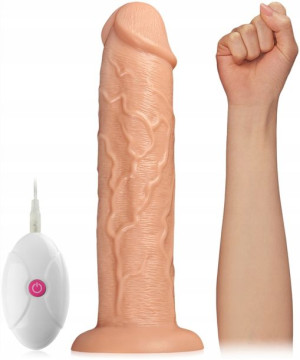 Wibrator 10 Funkcji Ogromny Penis Dildo Śr. 6 Cm