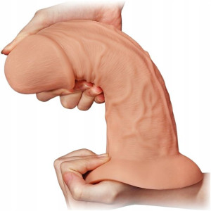 Ogromne Dildo Śr. 6,6 Cm Zakrzywiony Penis Xxxl